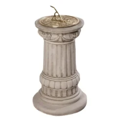 Column Med SunDial Stone Ornament