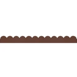 Curve Scallop Border 120cm Terracotta