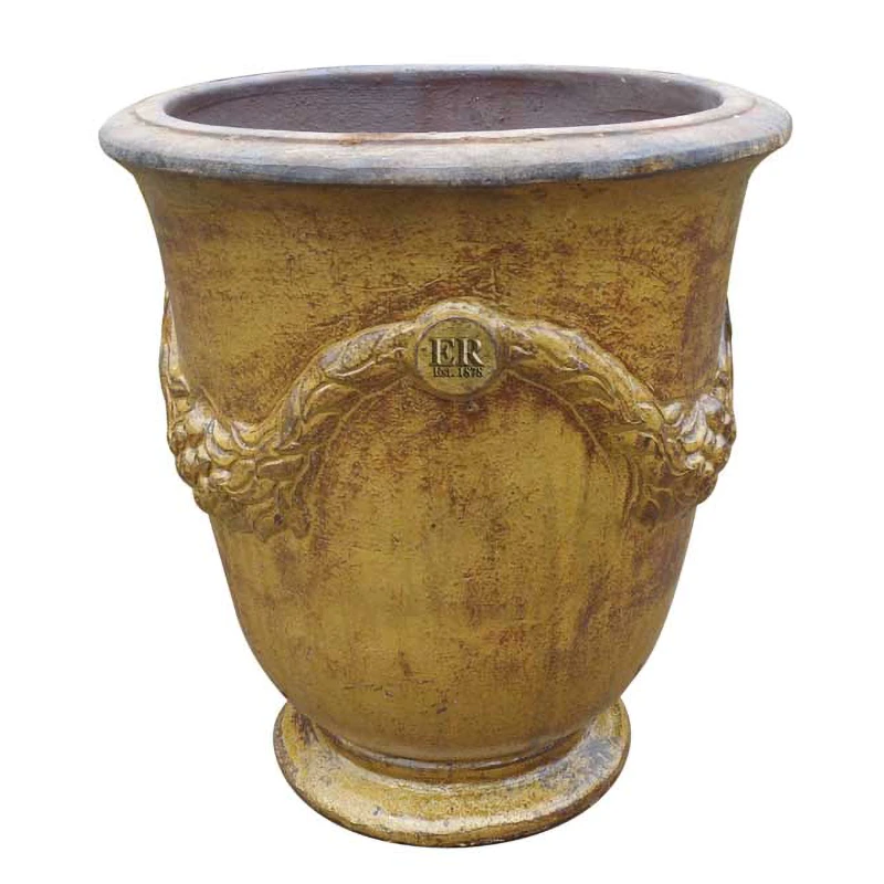 Garland Urn Old Leather S2 1 Garland Urn Old Leather S2