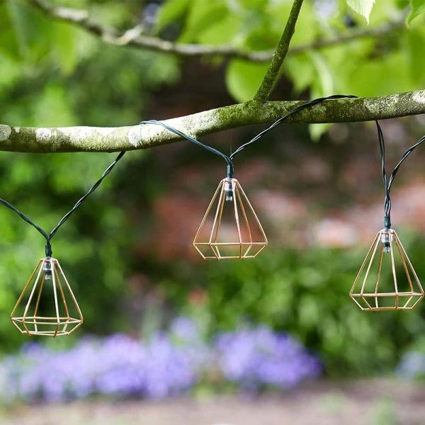 Geo Solar String Lights, 10 Leds 2 Geo Solar String Lights, 10 Leds - Image 2