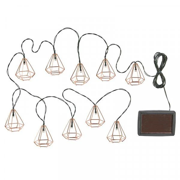 Geo Solar String Lights, 10 Leds 3 Geo Solar String Lights, 10 Leds - Image 3