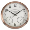 Henley Wall Clock & Thermometer 12In