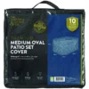 Gardman Medium Oval Patio Set Cover - Green Premium