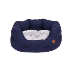 Midnight Tweed Oval Bed Large