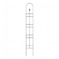 Narrow Trellis With Finial, Black