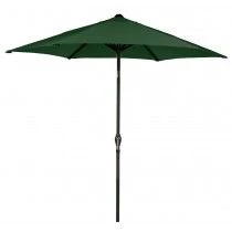 Parasol 2.7m Crank And Tilt Green Leisuregrow