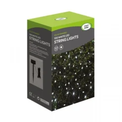 Solar 100 White Led Light String 11.9M