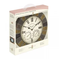 Stonegate Wall Clock & Thermometer 14in -Gardman Fruniture Shop stonegate wall clock thermometer 14in 1608565487 l