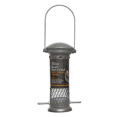 Suet Pellet Feeder Pewter Flick 'N' Click 1 Suet Pellet Feeder Pewter Flick 'N' Click